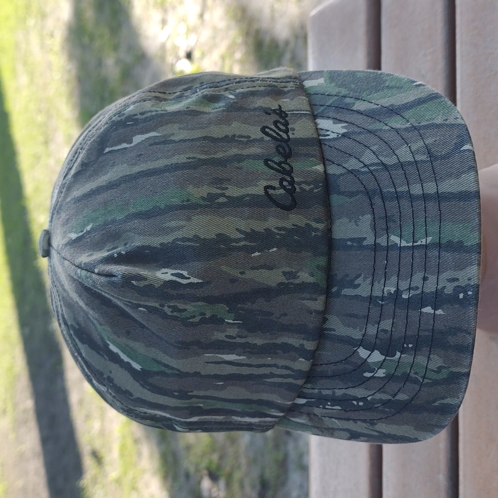 Vintage Cabela's Hunting Camouflage Snapback Outdoor Hat Cap OSFM